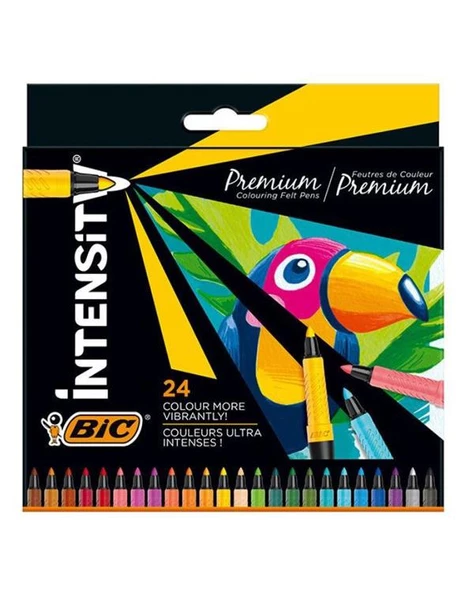 Bic Intensity Premium 24 Renk Keçeli Boya Kalemi ürün görseli 1