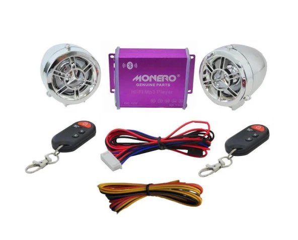 Motosiklet Mp3 Player + Alarm Bluetooth Özellikli Nikel ürün görseli 1