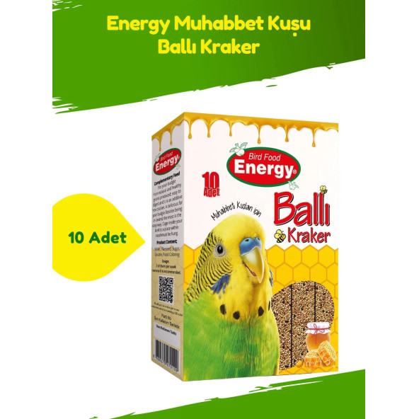 ENERGY MUHABBET KULARI İÇİN BALLI KRAKER 10LU PAKET İÇİ 260GR ürün görseli 1