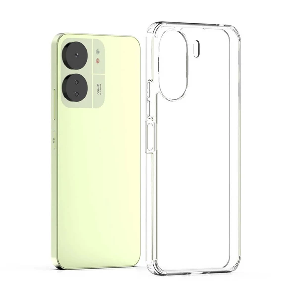 Xiaomi Redmi 13C Kılıf Silikon Şeffaf Arka Kapak ürün görseli 1