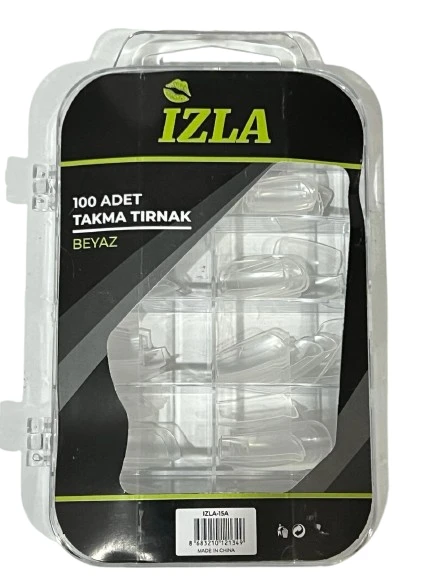 İzla 100 lü Şeffaf Takma Tırnak Seti ürün görseli 1