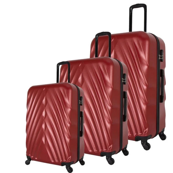 Wexta WX-400 3LÜ Set  Kırmızı Valiz ürün görseli 1