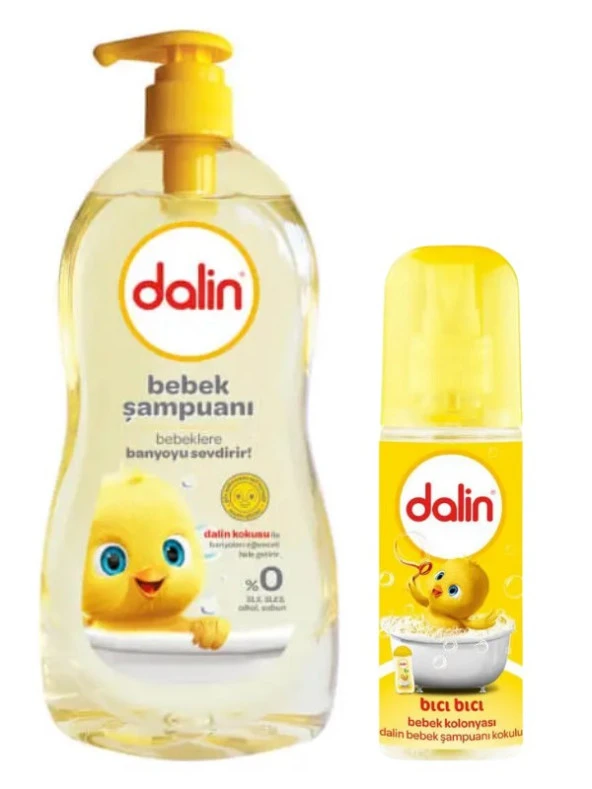Dalin Bebek Şampuanı 700 Ml Pompalı + Dalin Bebek Kolonyası Bıcı Bıcı Kokulu 150 ml ürün görseli 1