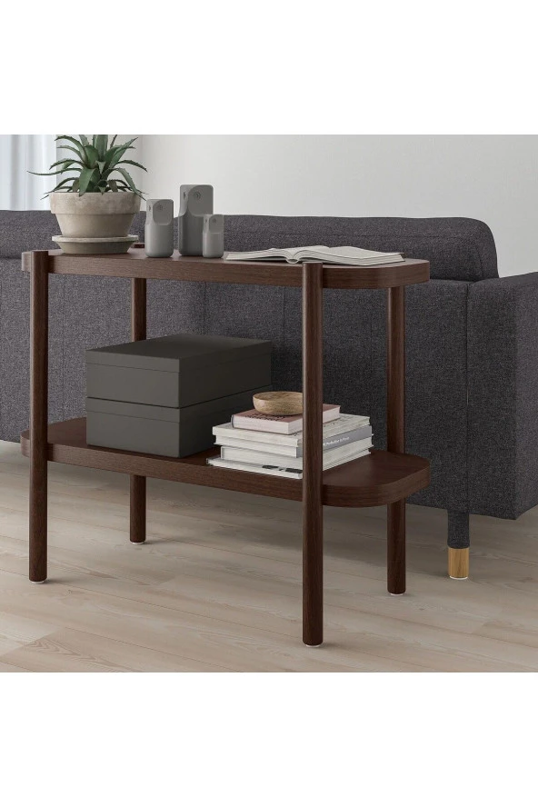 Lısterby Konsol Sehpa, Koyu Kahve 92x38x71 cm MeridyenDukkan ürün görseli 1