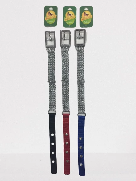 02799 SL111B Üç Sıra Zincir Boyun Tasma 45 CM 2,0 MM Bakla kalınlığı ürün görseli 1