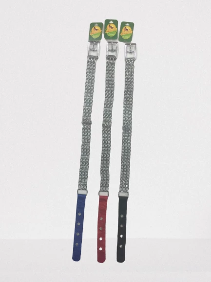 02800 SL111B Üç Sıra Zincir Boyun Tasma 55 CM 2,0 MM Bakla kalınlığı ürün görseli 1