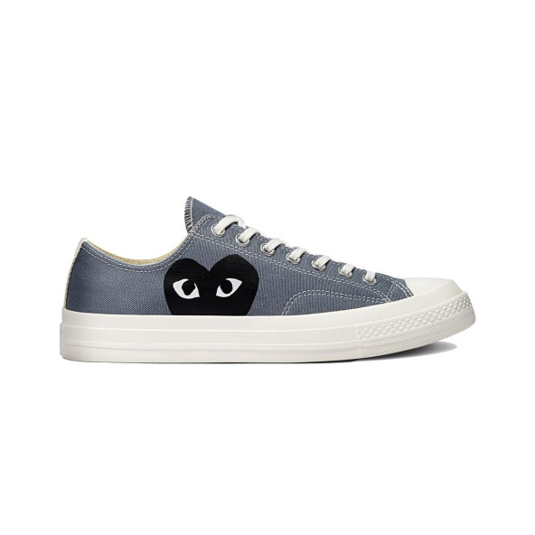 PTTAVM: Converse X Comme Des Garçons Play Chuck 70 Kısa Unisex Gri
