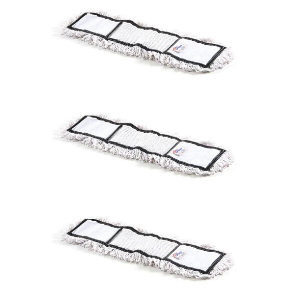 Ekol Nemli Palet Tablet Nem Alıcı Yedek Mop Paspas Başlığı Bezi Beyaz - 40 Cm. - 3 Adet ürün görseli 1