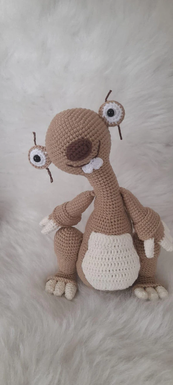 Buz Devri Sid Amigurumi Organik Oyuncak ürün görseli 1