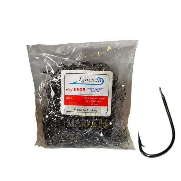 505 Serisi Black Nikel Olta İğnesi 1000li Paket