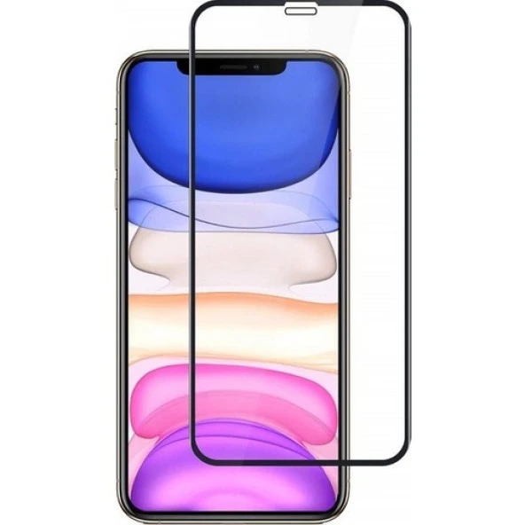iPhone 11 İle Uyumlu Ekran Koruyucu 9D Kırılmaz Cam Tam Kaplayan ürün görseli 1