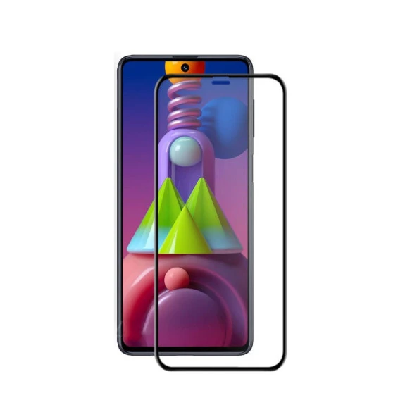 Samsung M51 Ekran Koruyucu 9D Tam Kaplayan Kavisli ürün görseli 1