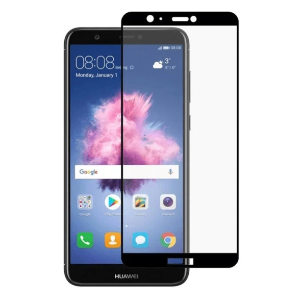Huawei P Smart Ekran Koruyucu 9D Tam Kaplayan Kavisli ürün görseli 1