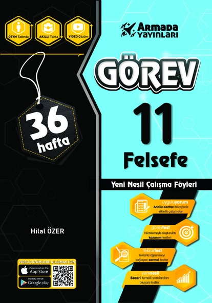 Armada 11.sınıf Görev Felsefe Yeni Nesil Çalışma Föyleri (36 Hafta) ürün görseli 1