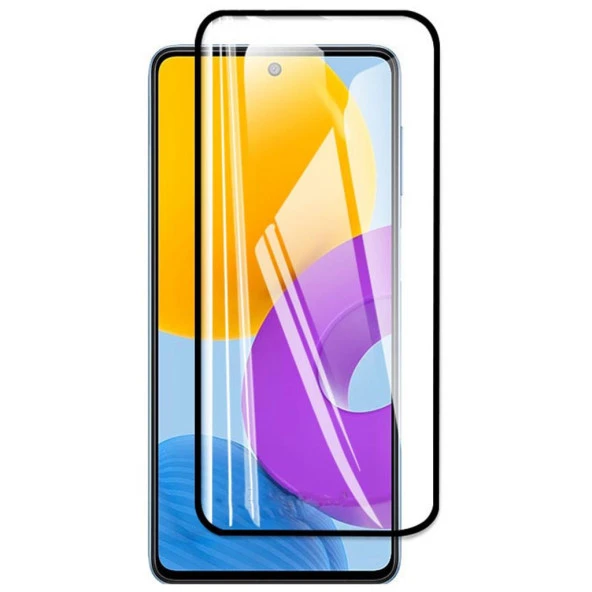 Samsung Galaxy M52 İle Uyumlu Ekran Koruyucu 9D Tam Kaplayan Kırılmaz Cam Kavisli ürün görseli 1