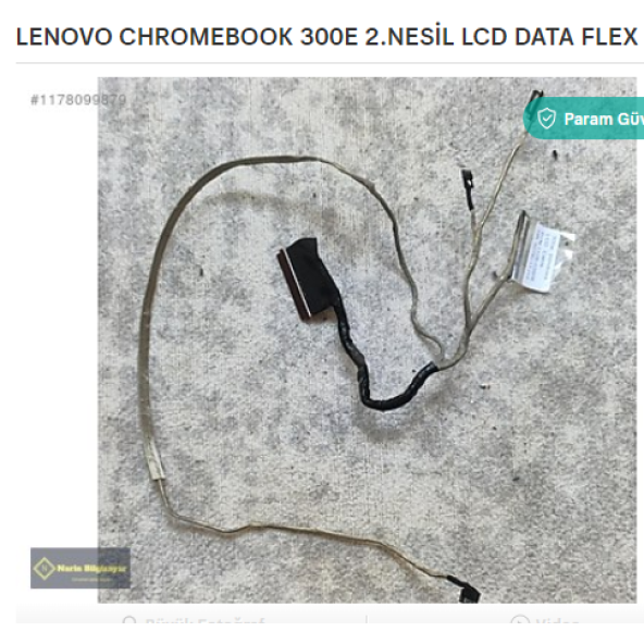 LENOVO CHROMEBOOK 300E 2.NESİL LCD DATA FLEX EKRAN KABLOSU ürün görseli 1