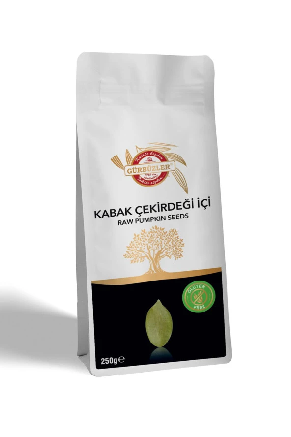 Gürbüzler Glutensiz Kabak Çekirdeği İçi Çiğ 250 Gram ürün görseli 1