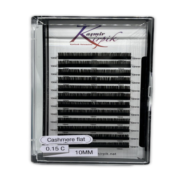 Kaşmir Kirpik Klasik C Kıvrım 0.15 Mm 10 Numara Tek Boy Kirpik ürün görseli 1