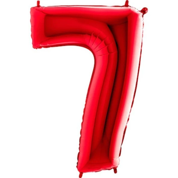 Benim Marifetlerim 7 Rakamı Kırmızı Folyo Balon 16 inch 40 cm ürün görseli 1