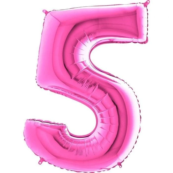 Benim Marifetlerim 5 Rakamı Pembe Folyo Balon 40 inch 90 cm ürün görseli 1
