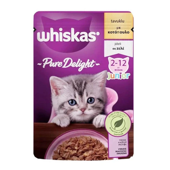 Whiskas Jöleli Tavuklu Yavru Yaş Mama 85 Gr ürün görseli 1