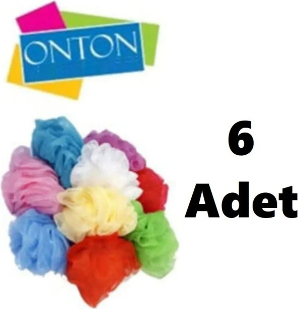 Onton Banyo Duş Lifi 35 G x 6'lı Çok Renkli ürün görseli 1