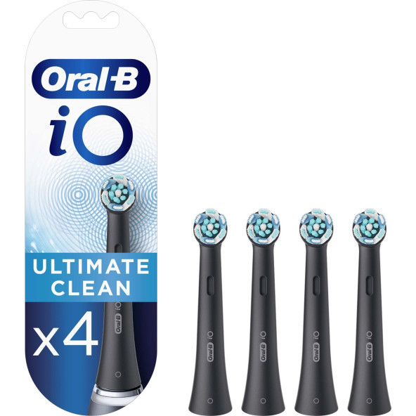 Oral-B İo Ultimate Clean Siyah Diş Fırçası Yedek Başlığı 4'Lü ürün görseli 1