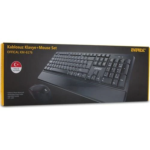 Everest KM-6176 Kablosuz Combo Q Multimedia Klavye & Mouse Set - Resim 5