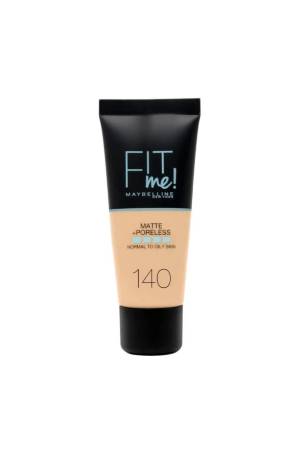 Maybelline New York Mat Fondöten - Fit Me Matte + Poreless Foundation 140 Cool Medium ürün görseli 1
