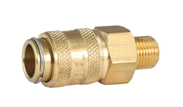 Pnömatik Sarı Stoper Otomatik Rekor Erkek Gövde T21 - M12x1.5 ürün görseli 1
