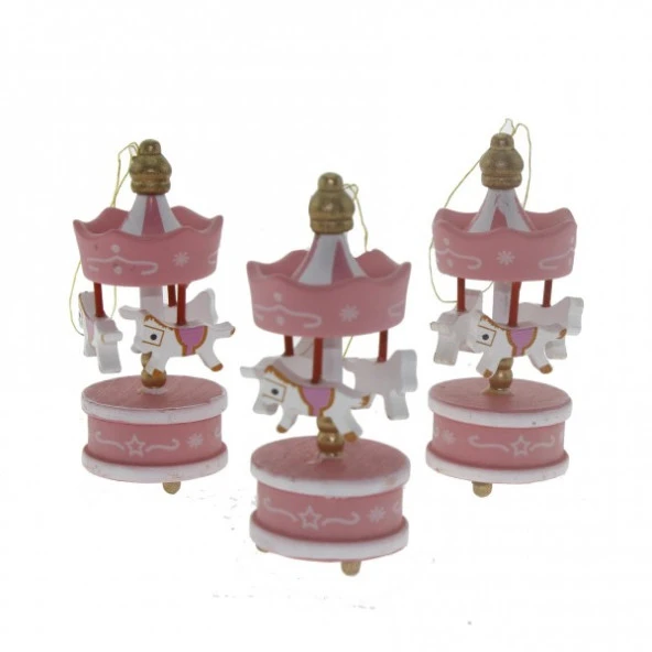 6 ADET PEMBE MİNİ ATLI KARINCA AHŞAP ATLI KARINCA DEKOR OBJE PEMBE ATLI KARINCA DEKORATİF OBJELER - Resim 3