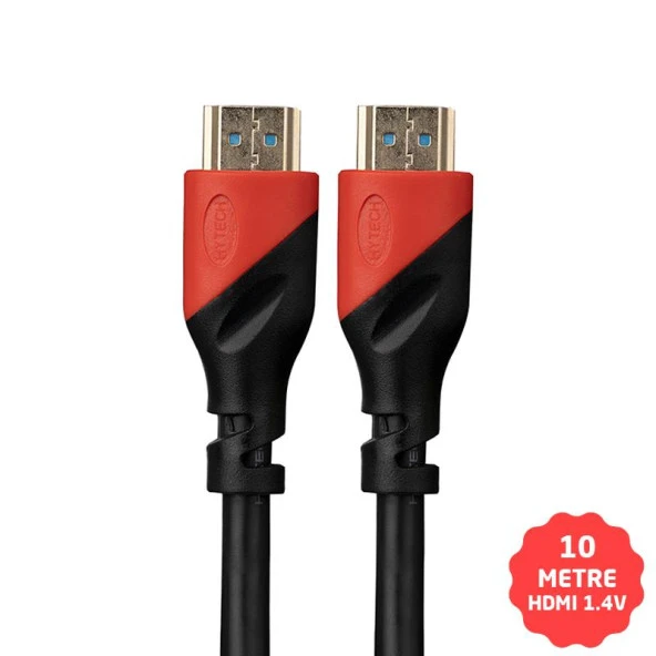 Hytech HDMI Kablo 1.4V 3D Altın Uçlu 10 Metre (HY-HDM10) ürün görseli 1