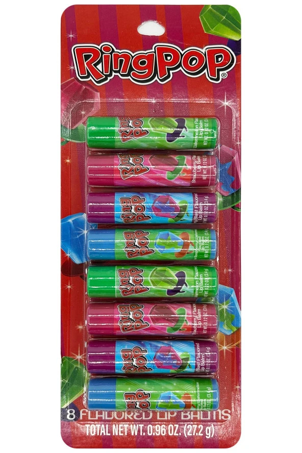 Taste Beauty Ring Pop Lip Balm Dudak Balsamı Çeşit Paketi 8 Adet ürün görseli 1