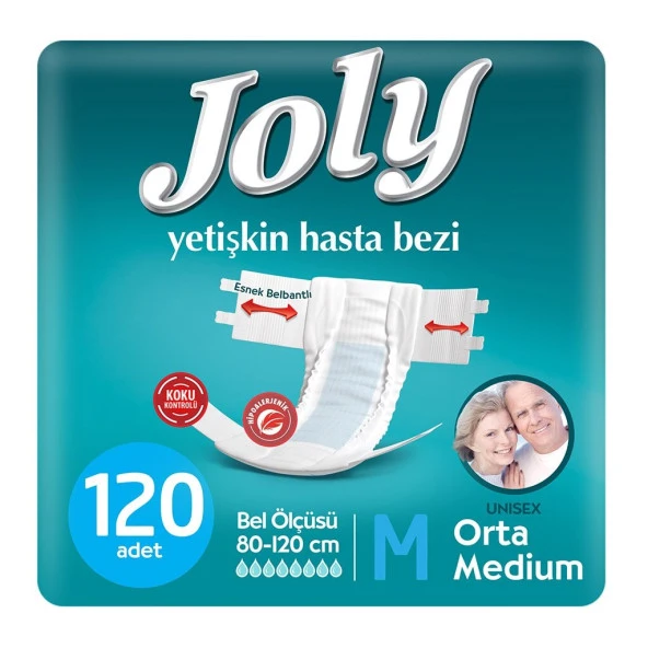 Joly Yetişkin Bezi M 120 Adet ürün görseli 1