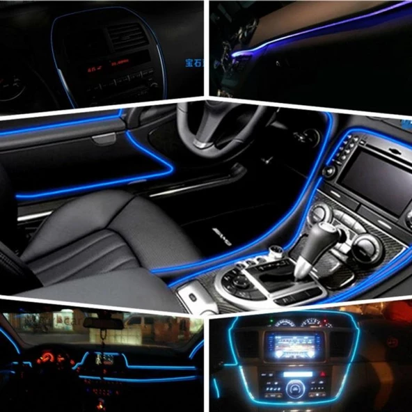 PMX KABLO NEON  BUZ MAVİSİ 2MT ürün görseli 1