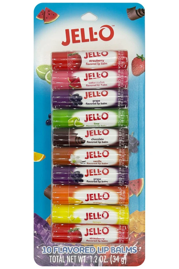 Taste Beauty Jell-O Lip Balm Dudak Balsamı Çeşit Paketi 10 Adet ürün görseli 1