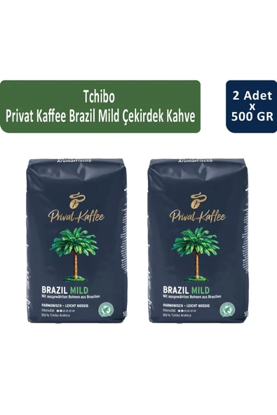 Tchibo Privat Brazil Mild Çekirdek  Kahve 500 gr x 2 Adet ürün görseli 1