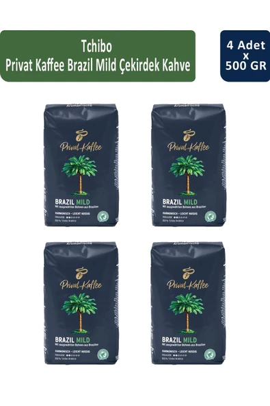 Tchibo Privat Brazil Mild Çekirdek Kahve 500 gr x 4 Adet ürün görseli 1