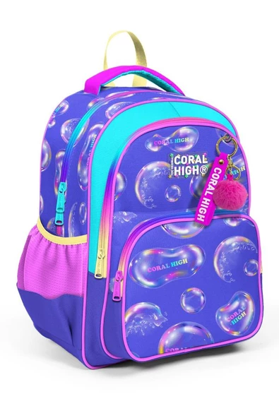 Coral High Lavanta Pembe Baloncuk İlkokul ve Günlük Sırt Çantası - Kız Çocuk ürün görseli 1
