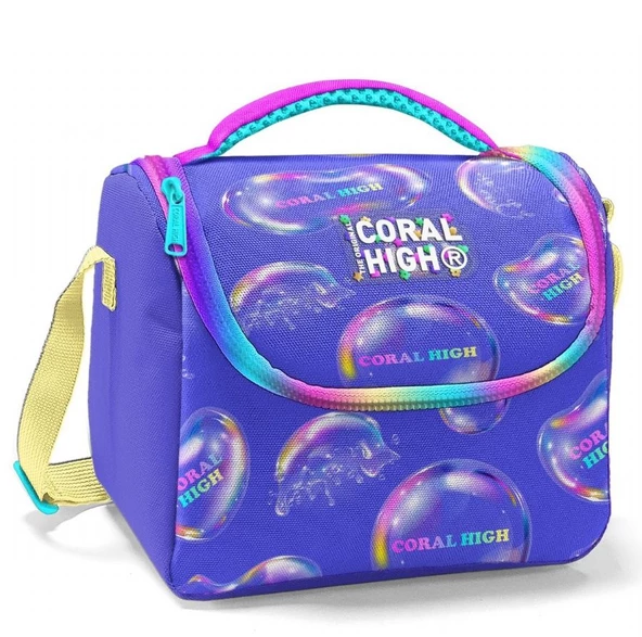 Coral High Lavanta Pembe Baloncuk Isı Yalıtımlı Beslenme Çantası - Kız Çocuk ürün görseli 1