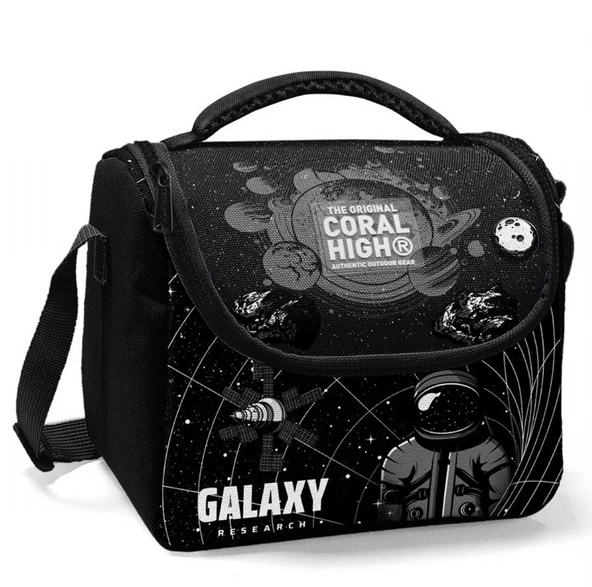 Coral High Siyah Galaxy Isı Yalıtımlı Beslenme Çantası - Kız Çocuk ürün görseli 1