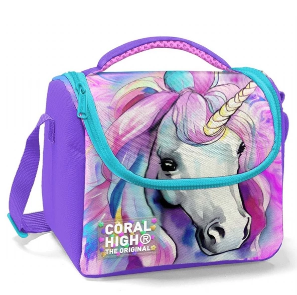 Coral High Unicorn Isı Yalıtımlı Beslenme Çantası - Kız Çocuk ürün görseli 1