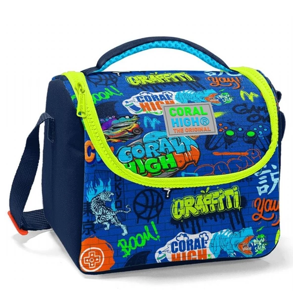 Coral High Saks Grafiti Isı Yalıtımlı Beslenme Çantası - Erkek Çocuk ürün görseli 1