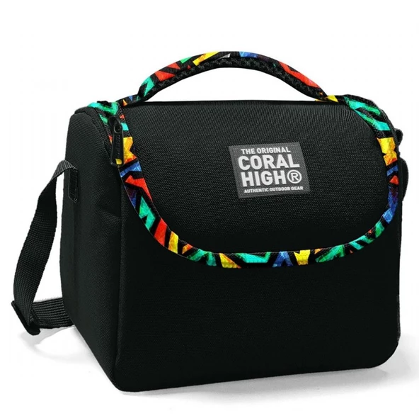 Coral High Siyah Grafiti Isı Yalıtımlı Beslenme Çantası - Erkek Çocuk ürün görseli 1