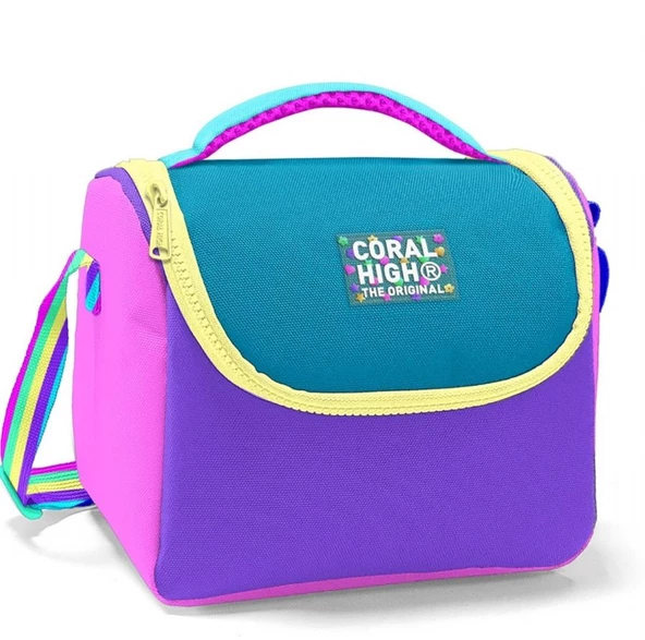 Coral High Pembe Pastel Renkli Isı Yalıtımlı Beslenme Çantası - Kız Çocuk ürün görseli 1