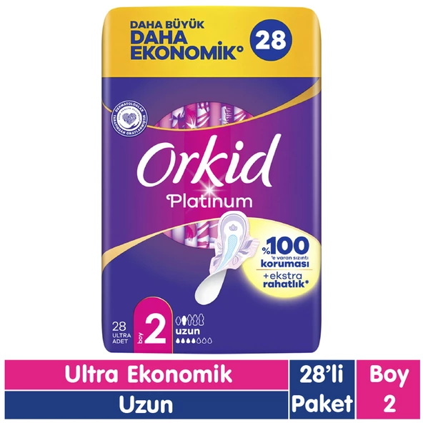 Orkid Platinum Uzun Ped 28 Adet ürün görseli 1