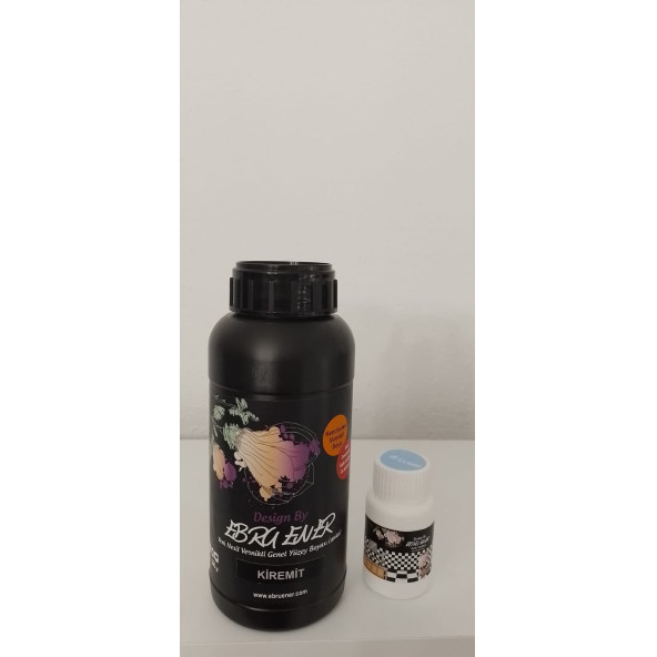 Ebru Ener Anka Vernikli Genel Yüzey Boyası Kiremit 500 gr. ve Katkı Maddesi 15 gr. ürün görseli 1