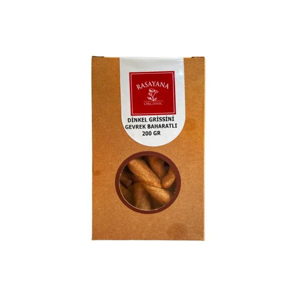 Rasayana Organik Dinkel Grissini Gevrek Baharatlı 200 gr ürün görseli 1