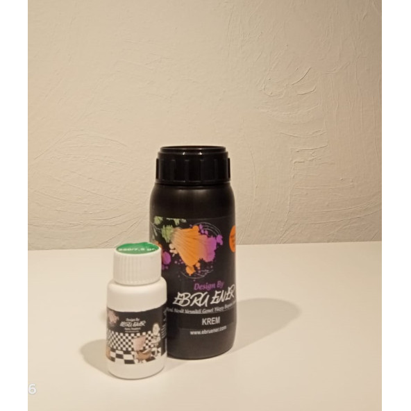 Ebru Ener Anka Vernikli Genel Yüzey Boyası Krem 250 gr. ve Katkı Maddesi 7,5 gr. ürün görseli 1