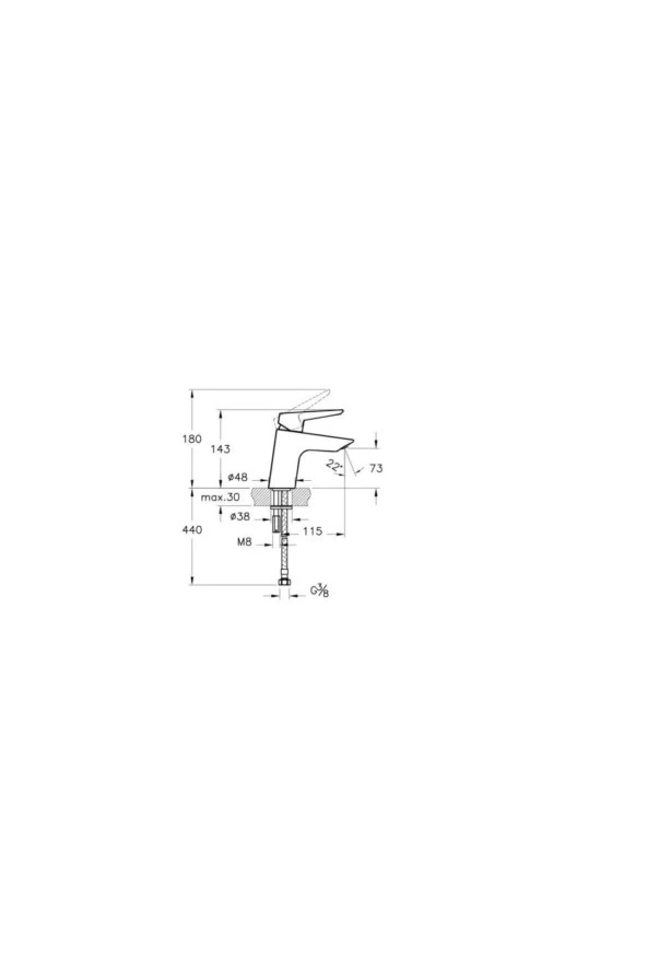 Artema Solid Lavabo Bataryası A42440 - Resim 2